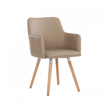 nordic modern style wood legs fabric hotel chair for living room