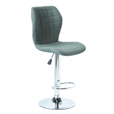 Fabric soft seat modern high back kitchen pub counter adjustable swivel bar stool chair