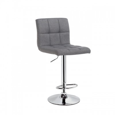 Fabric Square Seat Swivel Adjustable Bar Stool Chair for counter