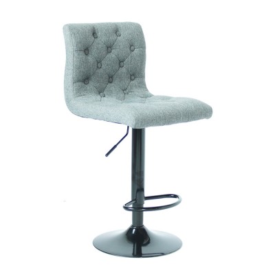 fabric buttons soft seat powder coating base pub bar stool chair