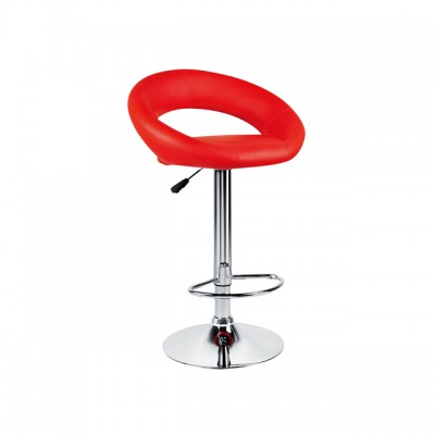 PU Leather Swivel Adjustable Bar Stool Chair with Footres for Bar Table