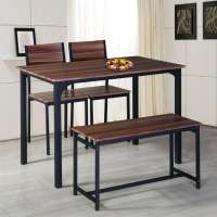 Fashion Dining Table Set with Chairs And Bench For Dining room kitchen Furniture Home Wood Furniture