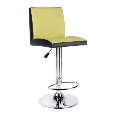 Retro style cushioned black metal bar stools dinning bar stool with footrest and back