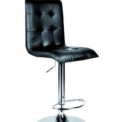 Modern simple style PU bar stool leather back