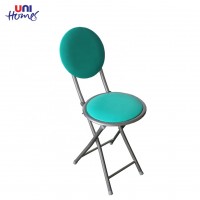 PVC Cushioned Small Round Folding Chair